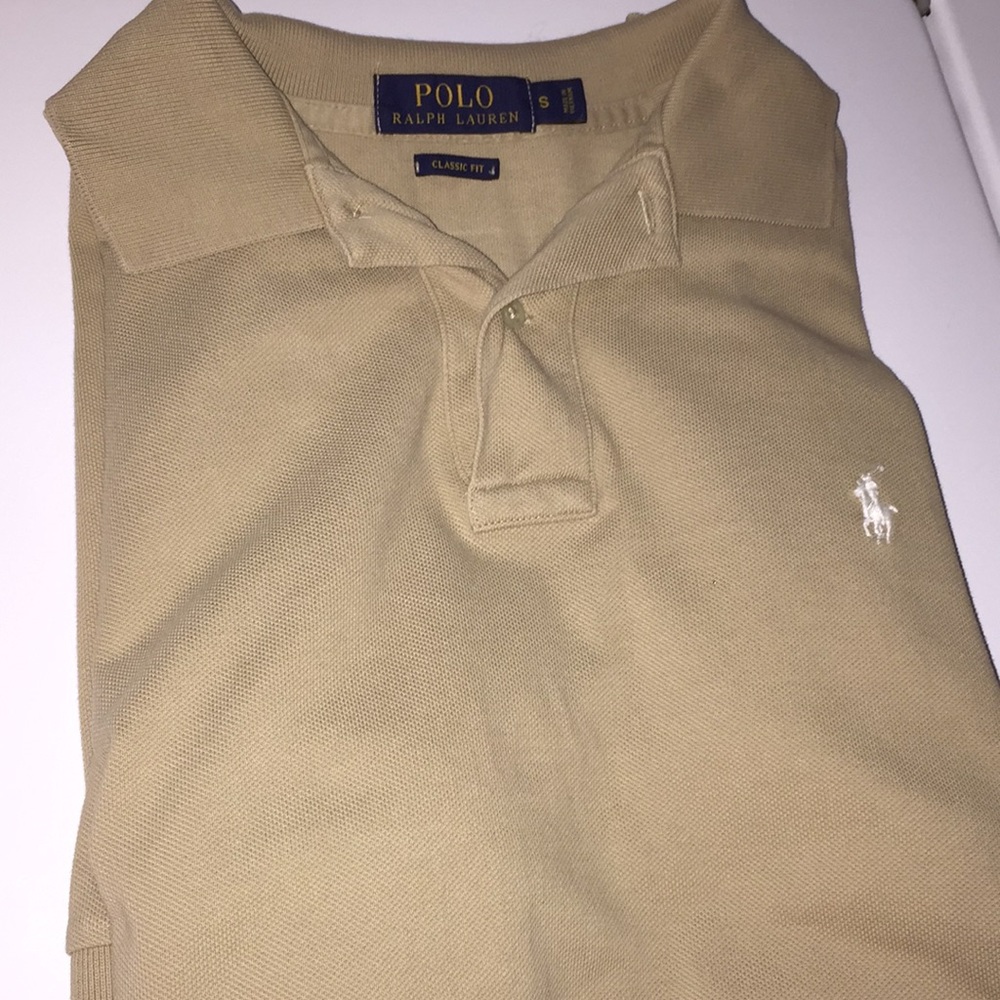 Tan Ralph Lauren shirt size small